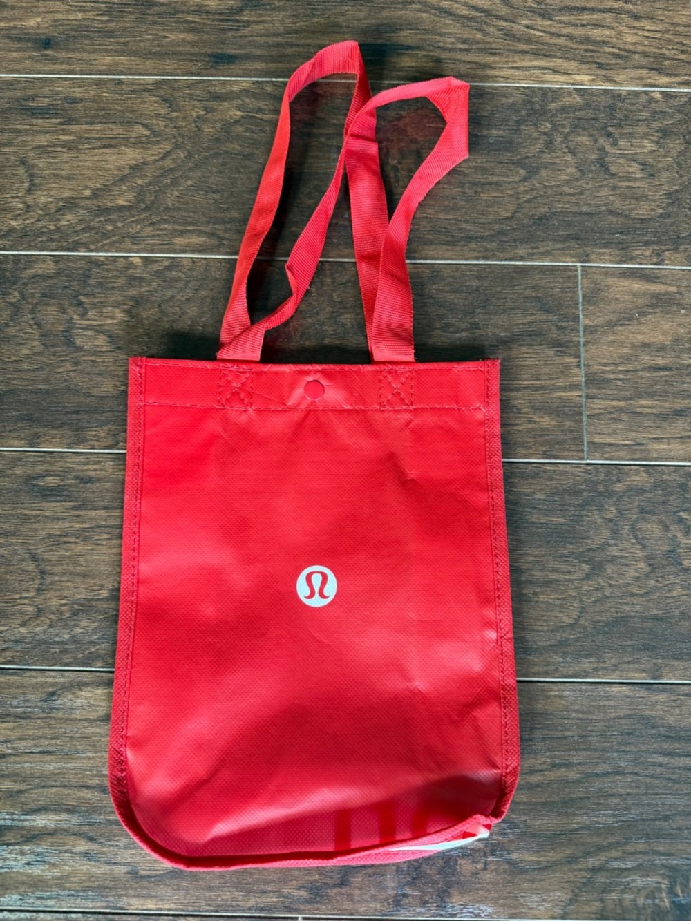 Lululemon Small Red Reusable Shopping Tote Bag